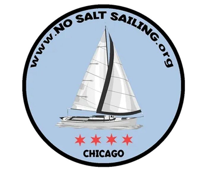 No Salt Sailing circle emblem