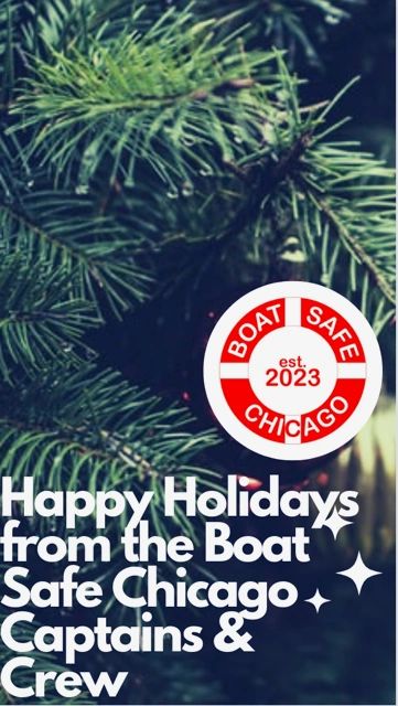 Festive message with evergreen background