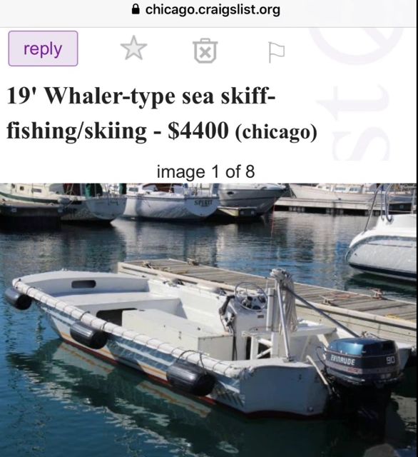 19-foot sea skiff boat
