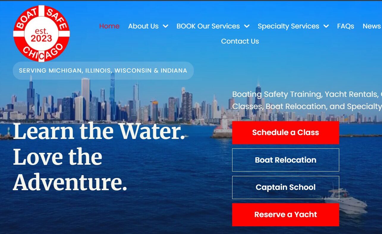 Boat Safe Chicago website homeoage