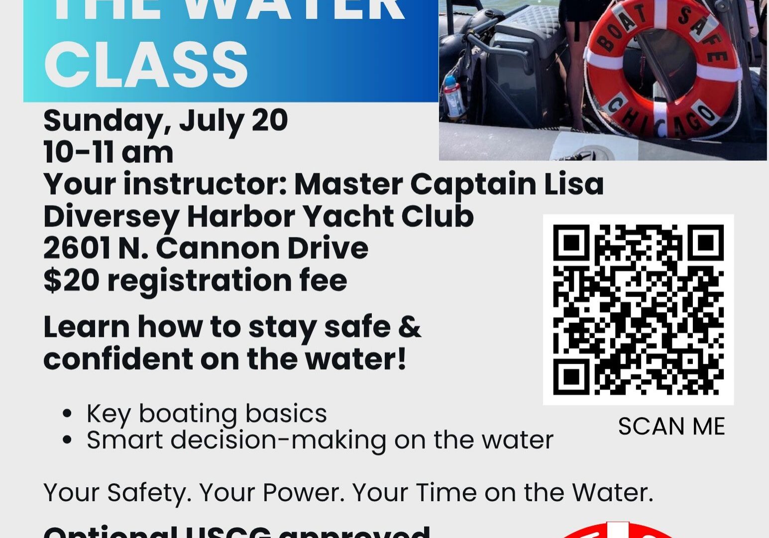 Boating and CPR class information