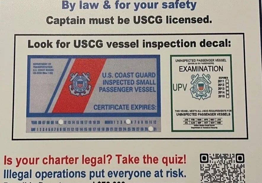 Report illegal charter operations.